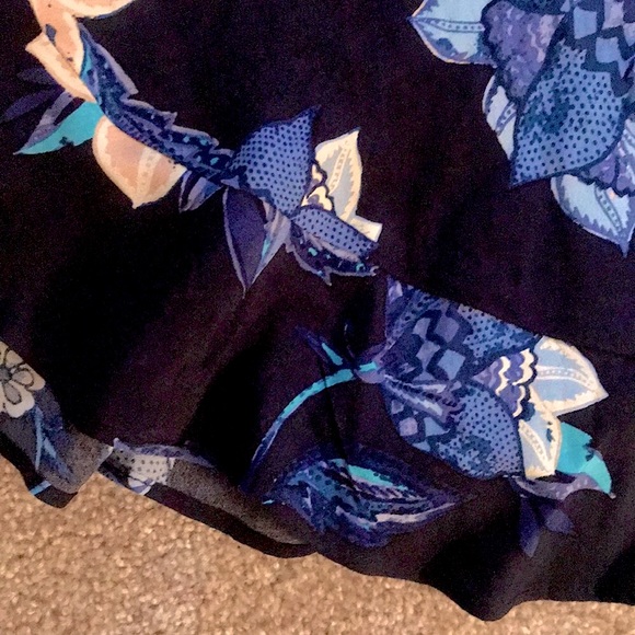 ECO FRIENDLY GAP Navy Blue Floral Dress - Picture 8 of 8